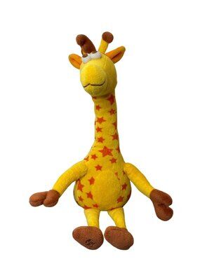 Toys R Us Geoffrey Giraffe Plush Stuffed Animal Beanie Stars 16 inches